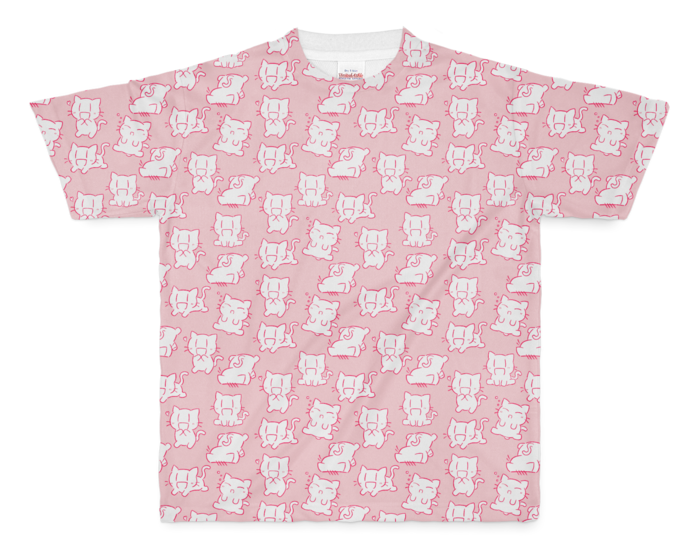 にぃみゃん フルデザイン Tシャツ 【ピンク】 M