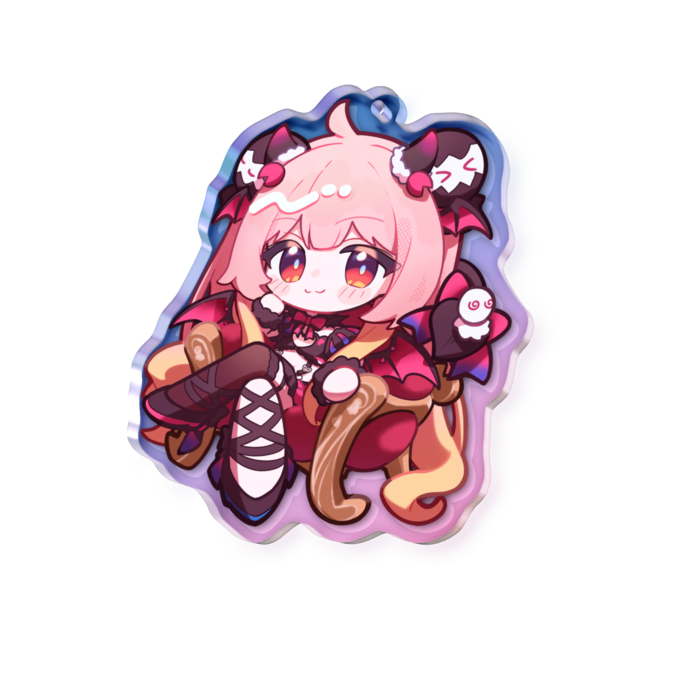 オーロラアクリルキーホルダー - 70 × 70mm