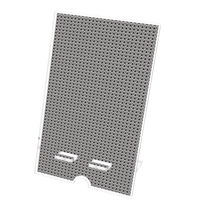 アクリルスマホスタンド - W100 × H160mm 以内 (ケーブル穴あり)