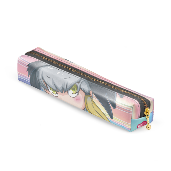 ペンケース - 20 x 4 x 4cm - ブラック