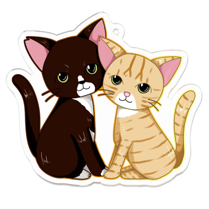 アクリルキーホルダー（コーティング） - 70 x 70 (mm)