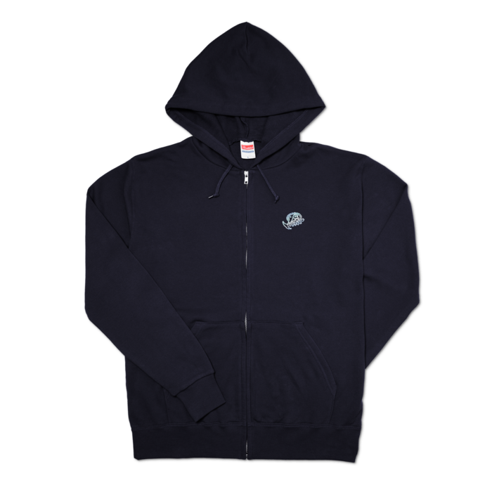ジップパーカー - L - ネイビー