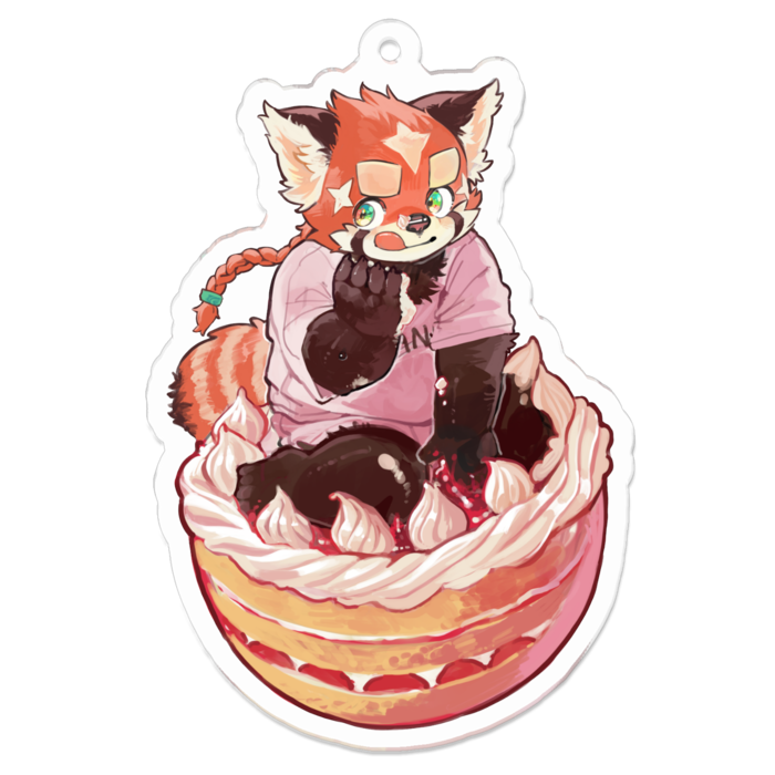 アクリルキーホルダー（コーティング） - 70 x 70 (mm)