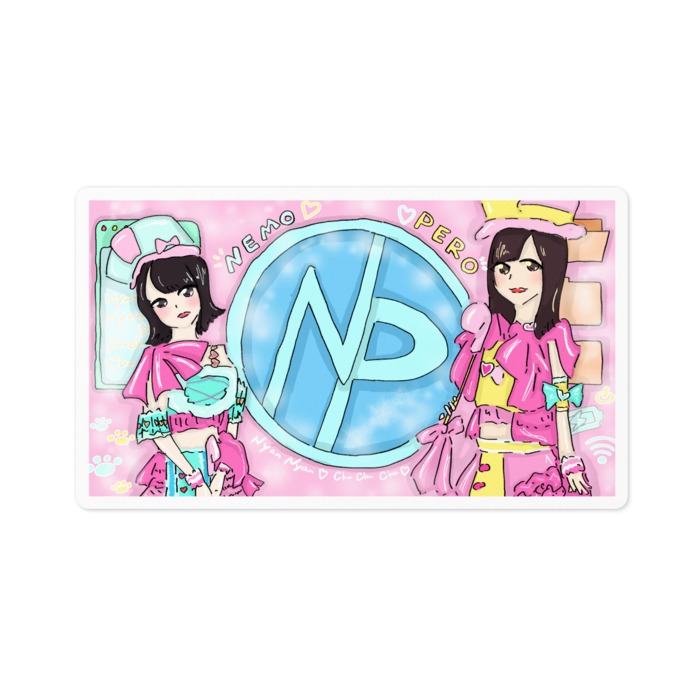 ステッカー - 100 x 100 (mm) (ホワイトタイプ)