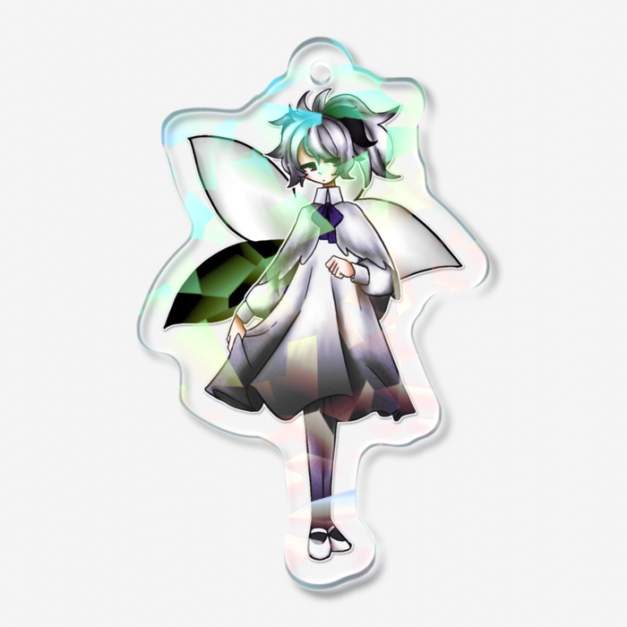 ホログラムアクリルキーホルダー - 50 × 50mm