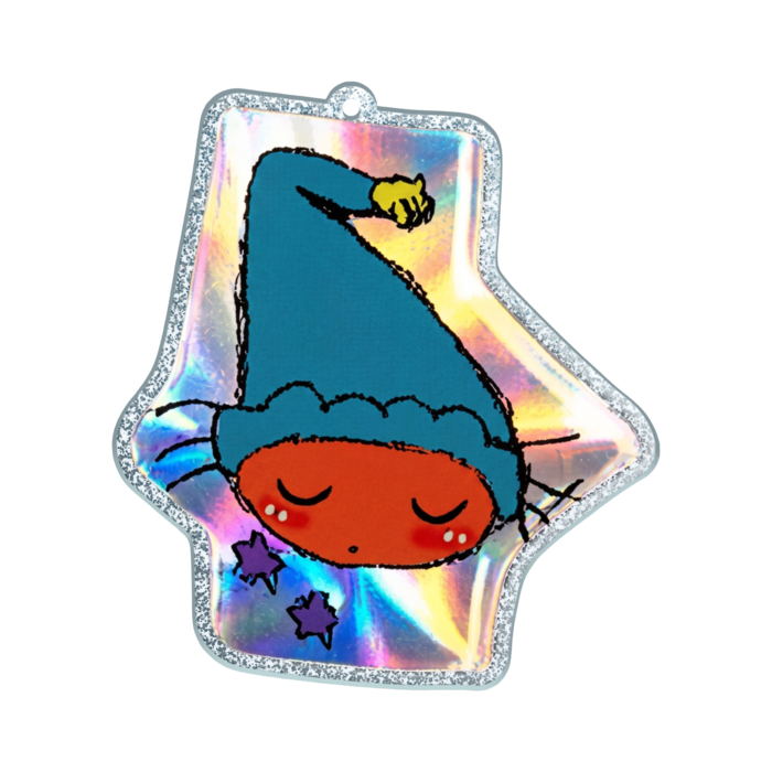 ラメアクリルキーホルダー - 70 × 70mm