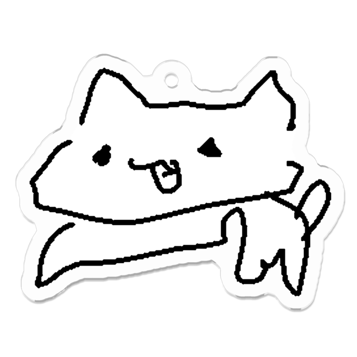 アクリルキーホルダー（コーティング） - 50 x 50 (mm)