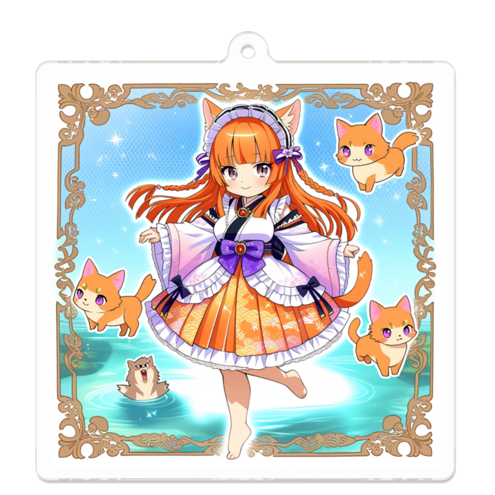 アクリルキーホルダー - 70 x 70 (mm)