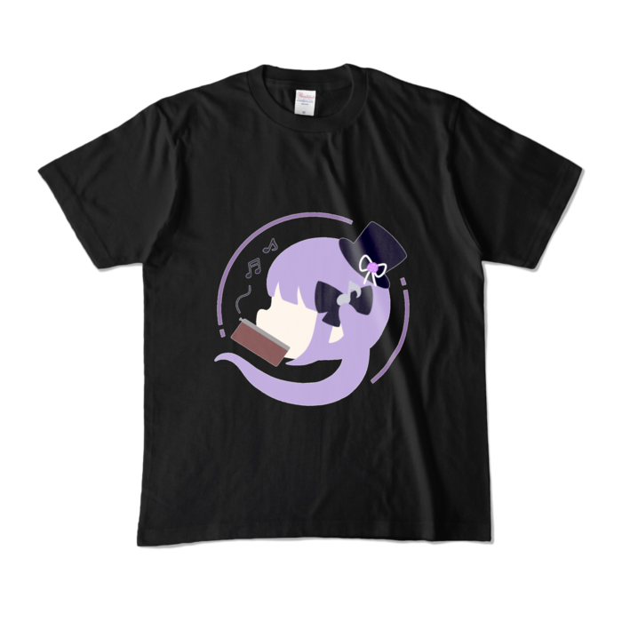 カラーTシャツ - M - ブラック(ロゴカラー)