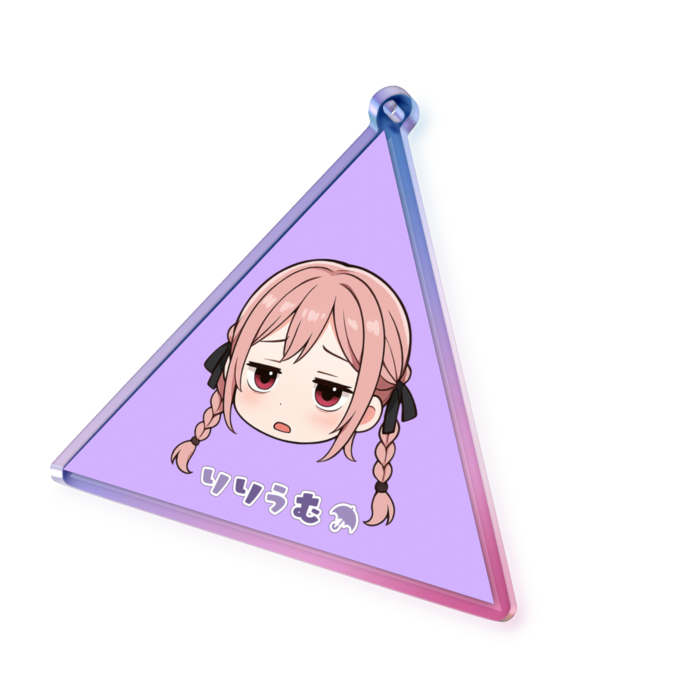 オーロラアクリルキーホルダー - 70 × 70mm