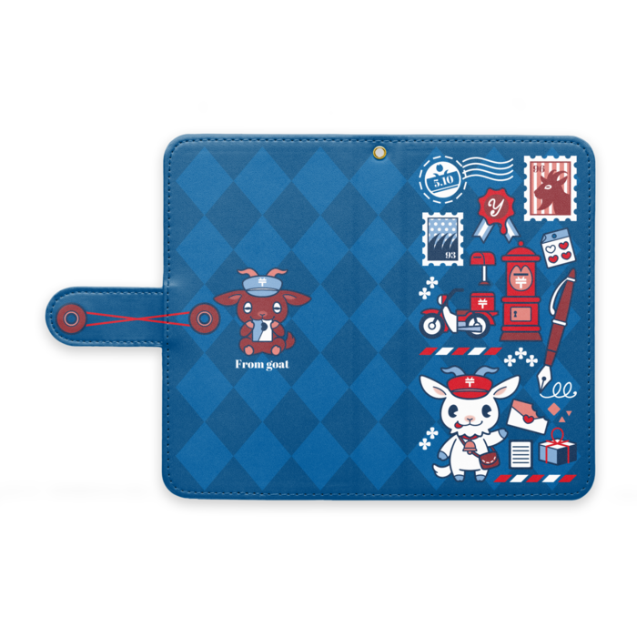 手帳型Androidケース - M - ストラップ穴 あり