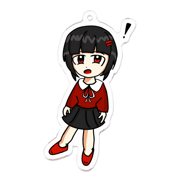 アクリルキーホルダー(目の光有り) - 70 × 70 (mm)