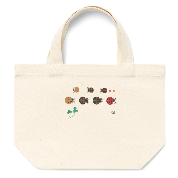 てんとう虫のトートバッグ - S - プリント面積小