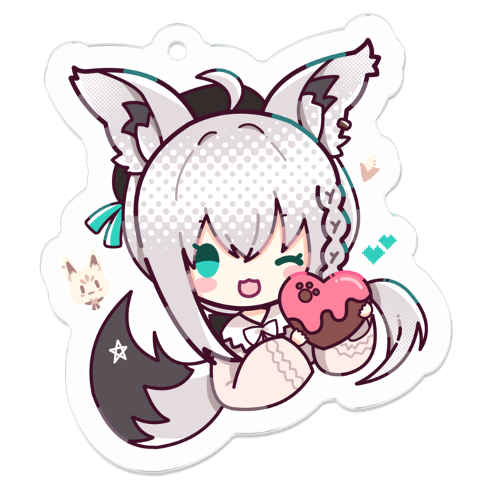 アクリルキーホルダー - 50 x 50 (mm)