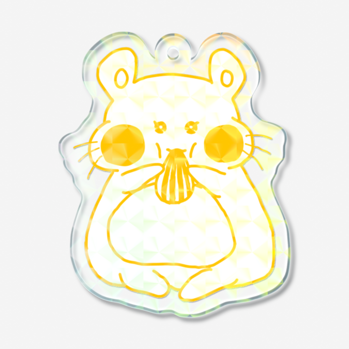 ホログラムアクリルキーホルダー - 50 × 50mm