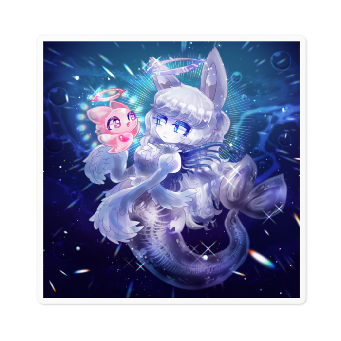 エクマカ 深海の堕天使 ステッカー 100 x 100 (mm) 