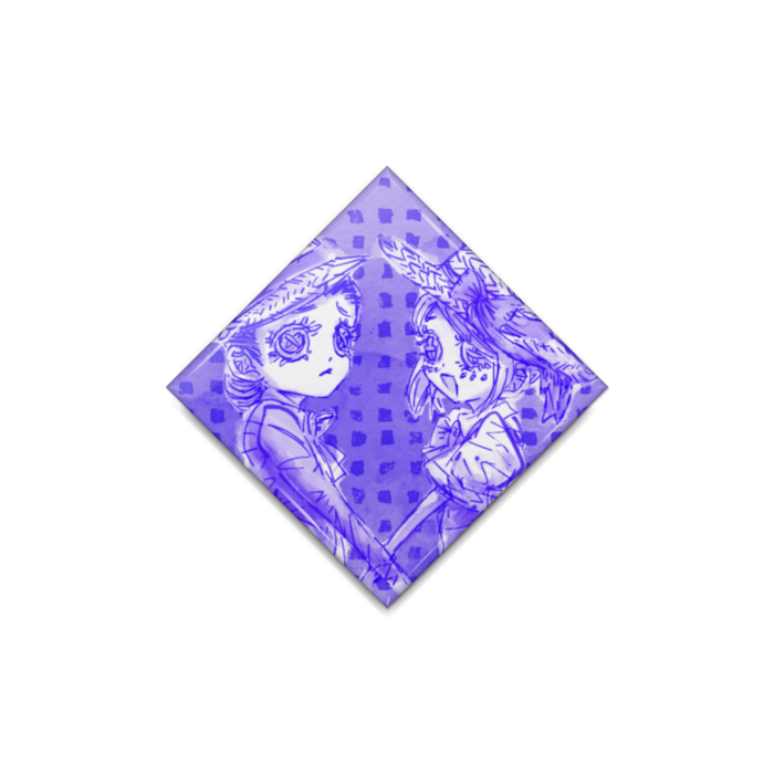 缶バッジ - ひし形40mm