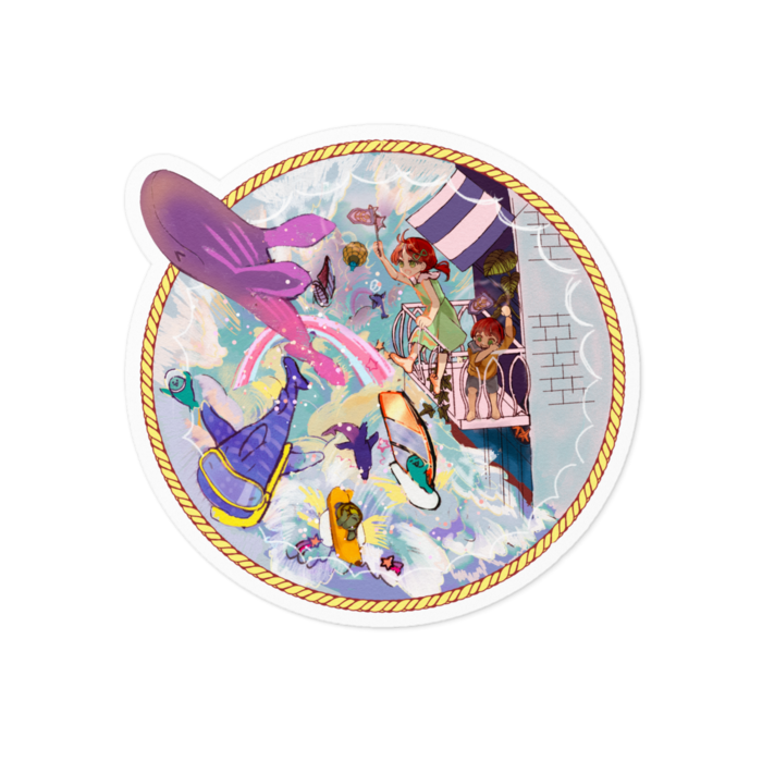 ステッカー - 100 x 100 (mm)