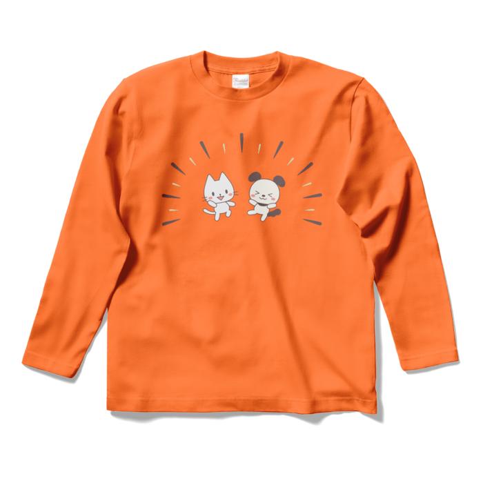 ロングスリーブTシャツ　オレンジ　S