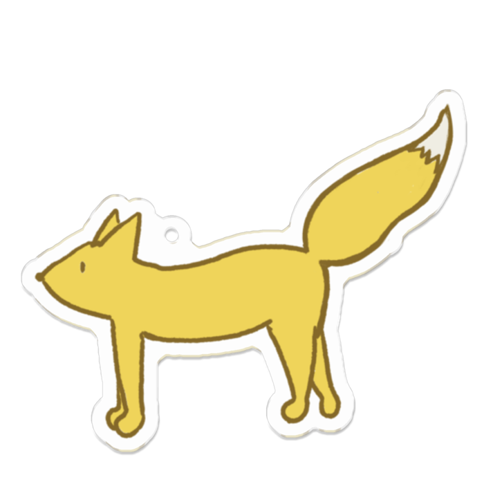 アクリルキーホルダー（コーティング） - 70 x 70 (mm)