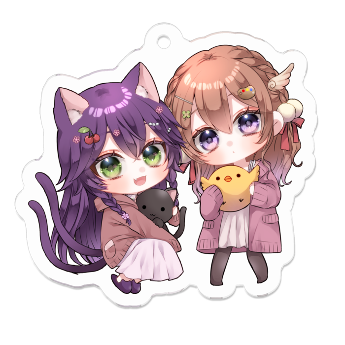 アクリルキーホルダー - 50 x 50 (mm)