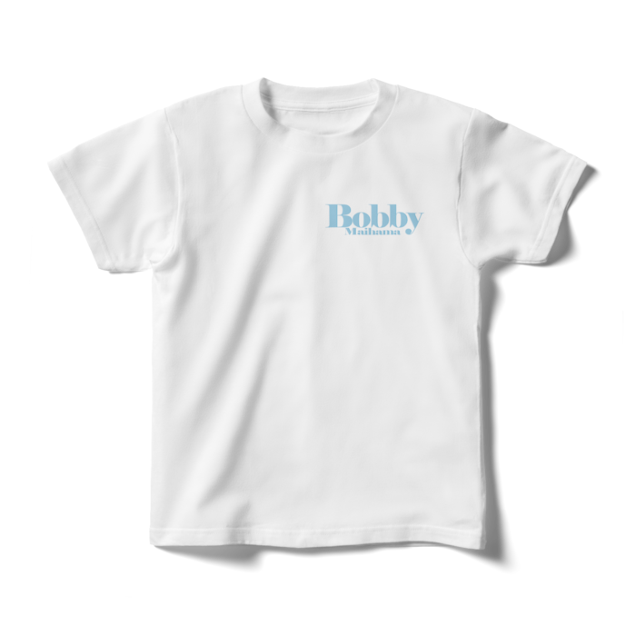 BobbyのキッズTシャツ（ワンポイントロゴ・アイスグリーン） - 140cm