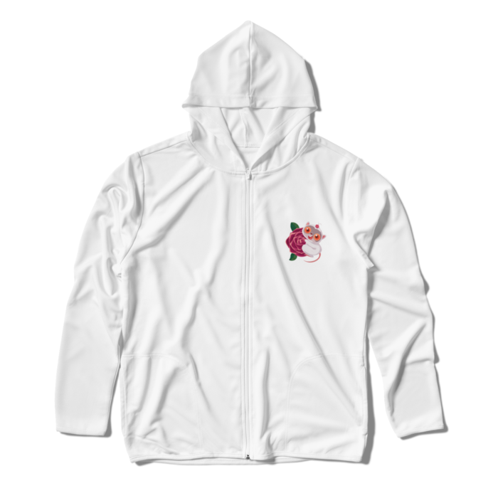 ジップパーカー - L - ホワイト