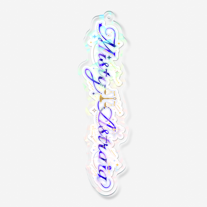 ホログラムアクリルキーホルダー - 100 × 100mm