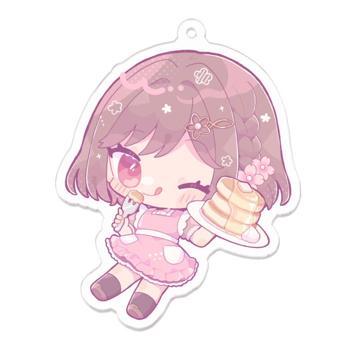 アクリルキーホルダー（コーティング） - 70 x 70 (mm)