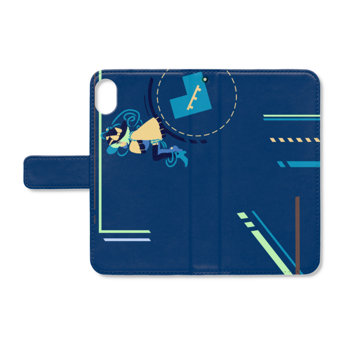 手帳型iPhoneケース - iPhone XR - ストラップ穴 あり