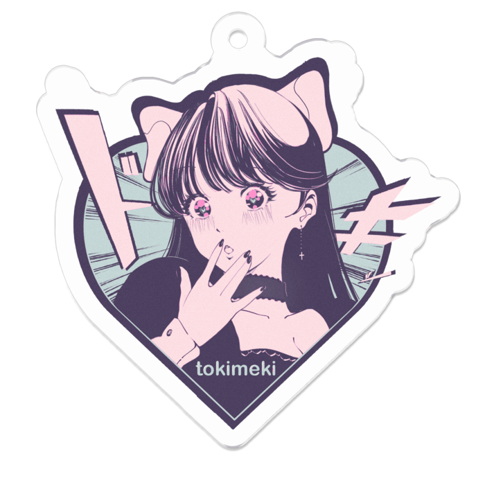 アクリルキーホルダー（コーティング） - 50 x 50 (mm)