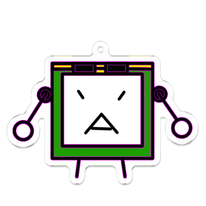 アクリルキーホルダー（コーティング） - 70 x 70 (mm)