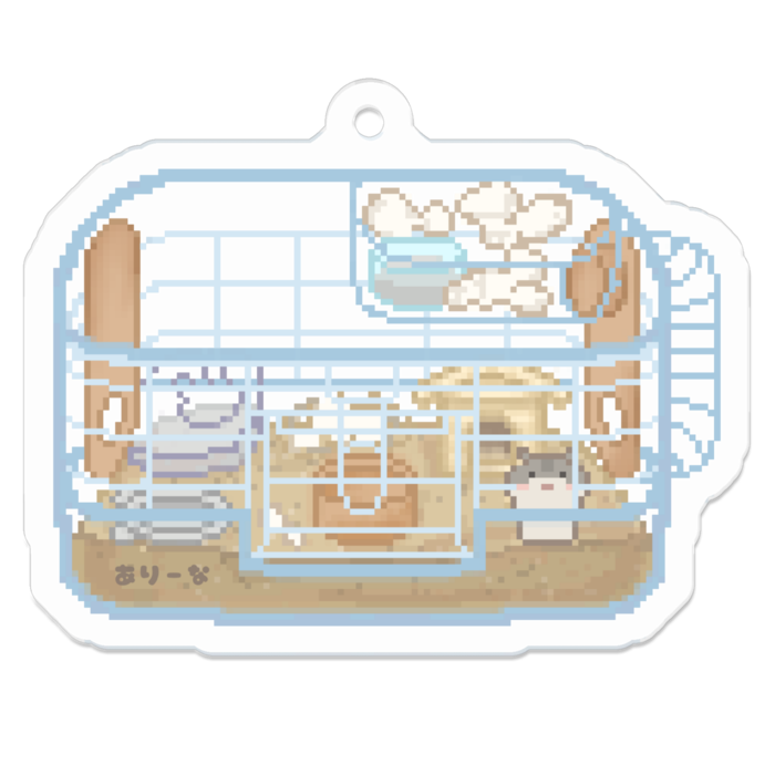 アクリルキーホルダー - 50 x 50 (mm)