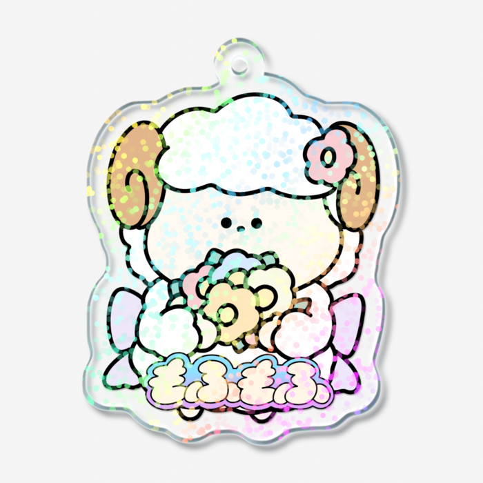 ホログラムアクリルキーホルダー - 50 × 50mm