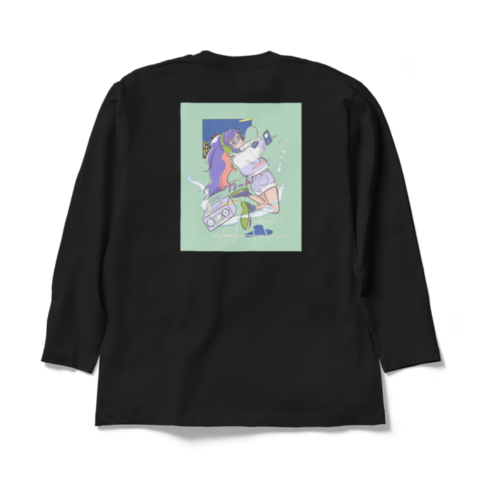 ロングスリーブTシャツ - XL - ブラック