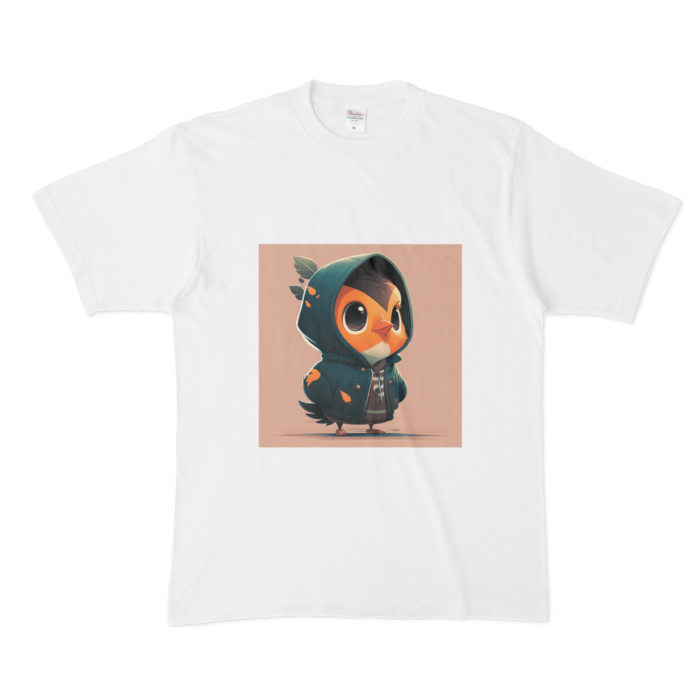 Tシャツ - XL - 白(鳥）