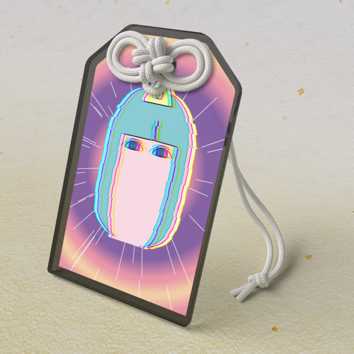 アクリルお守り - 50 × 80mm