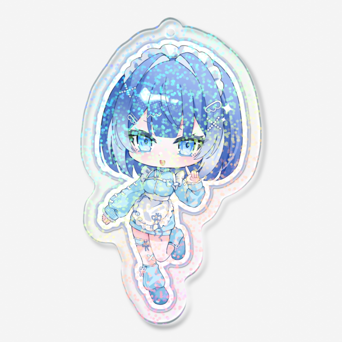 ホログラムアクリルキーホルダー - 70 × 70mm(1)