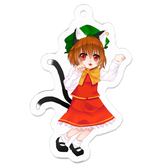 八雲橙アクリルキーホルダー - 50 x 50 (mm)