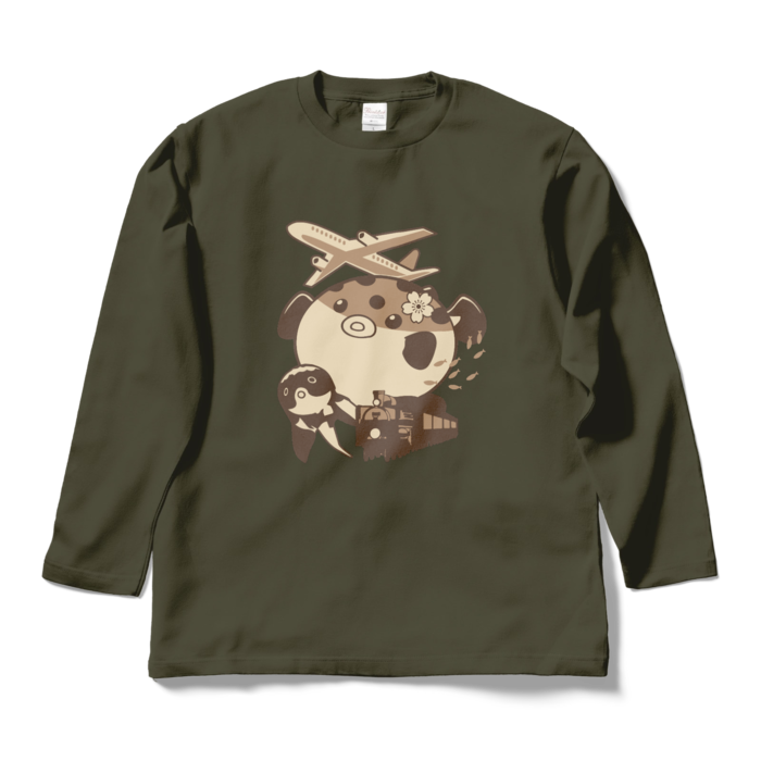 ロングスリーブTシャツ - L - アーミーグリーン