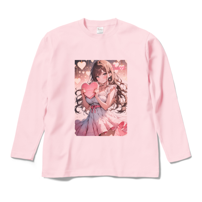 ロングスリーブTシャツ - M - ライトピンク
