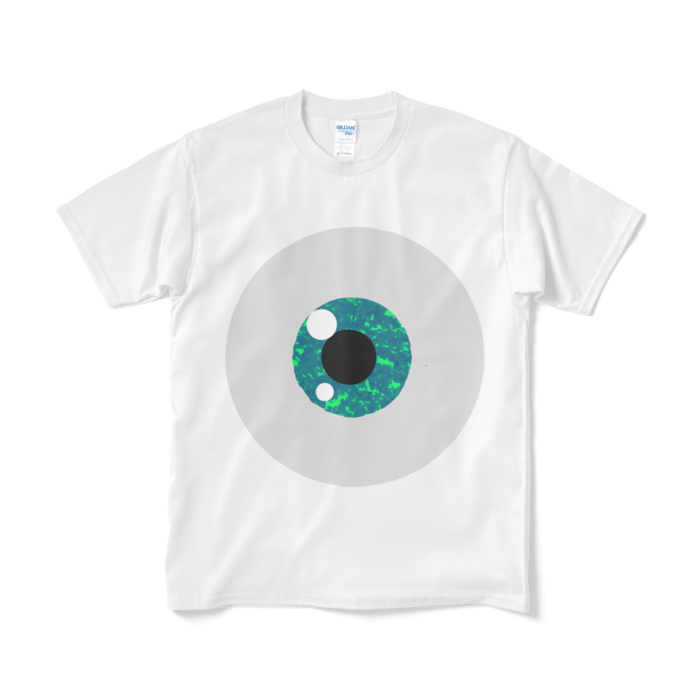ほうせきめだまTシャツ(エメラルド)（短納期） - M - ホワイト(4)