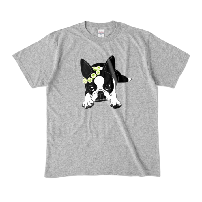 カラーTシャツ - M - 杢グレー (濃色)