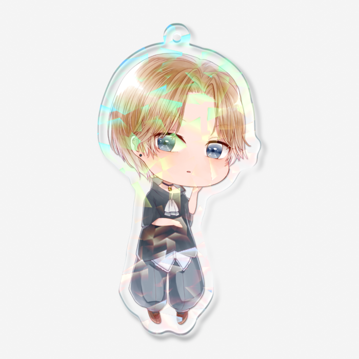 ホログラムアクリルキーホルダー - 70 × 70mm