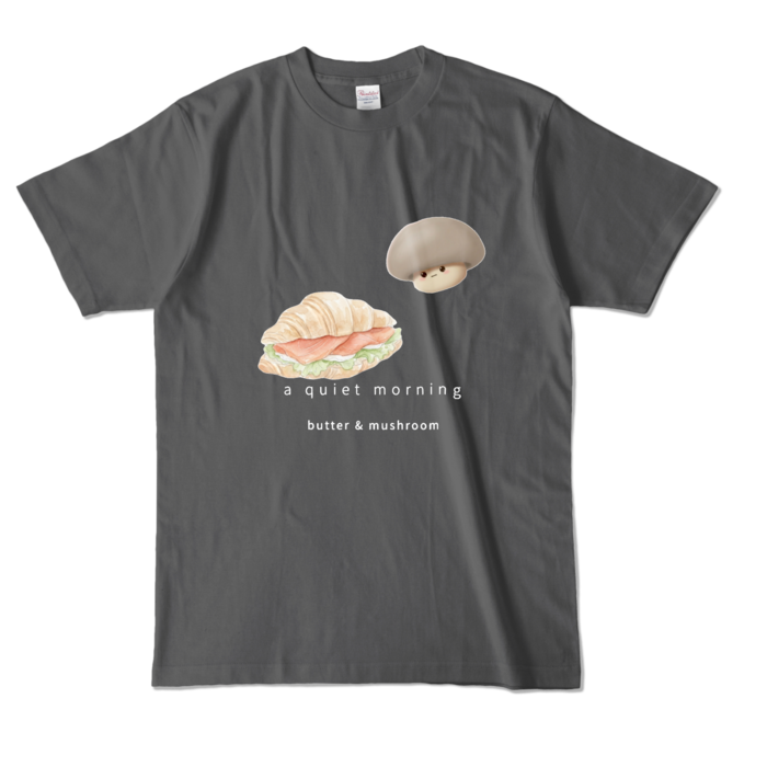 カラーTシャツ - L - チャコール (濃色)