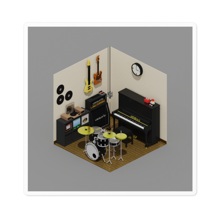 ステッカー - 100 x 100 (mm)