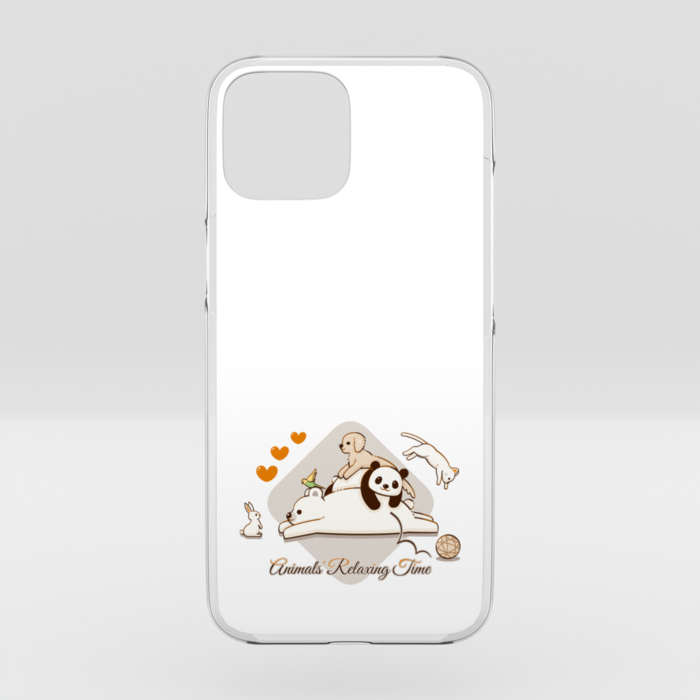 クリアiPhoneケース　白色　iPhone 15