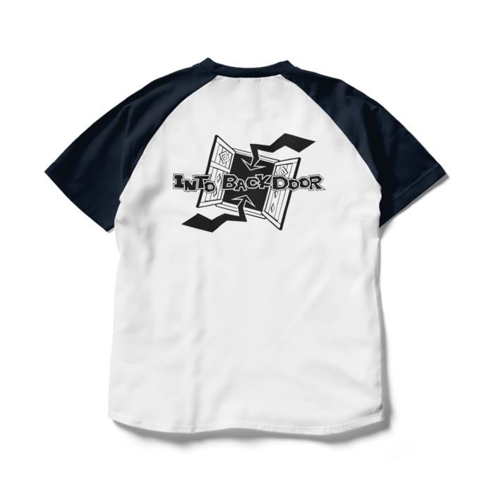 ラグランTシャツ - L - ホワイト×ネイビー