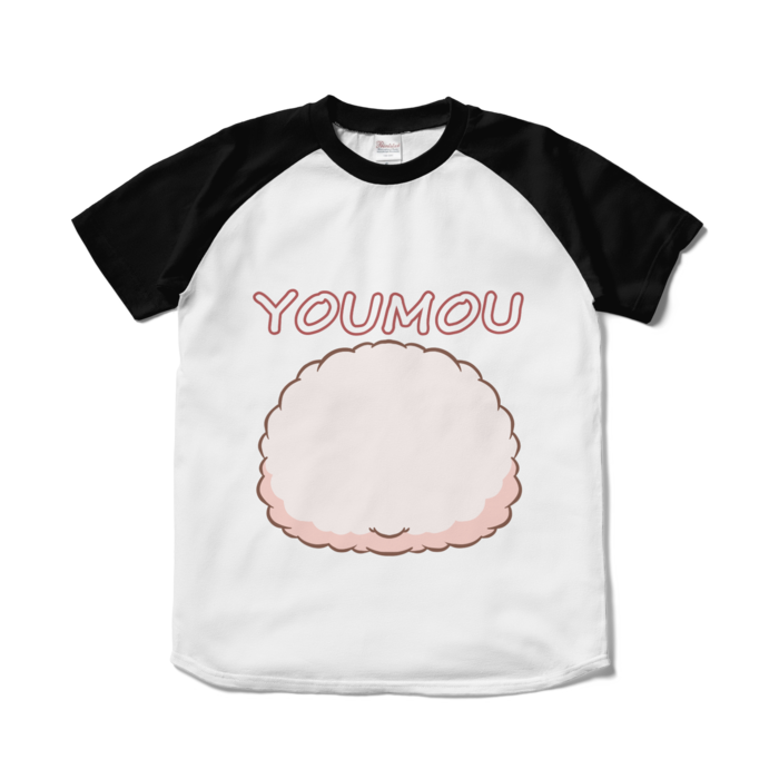 ラグランTシャツ - S - ホワイト×ブラック