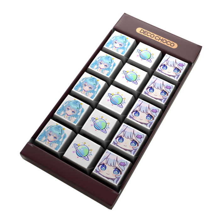 DECOチョコ - 列ごとにデザイン